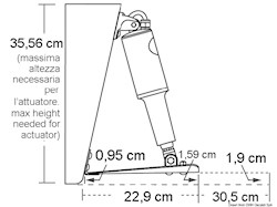 Kit flap Lenco Standard 229 x 610 mm